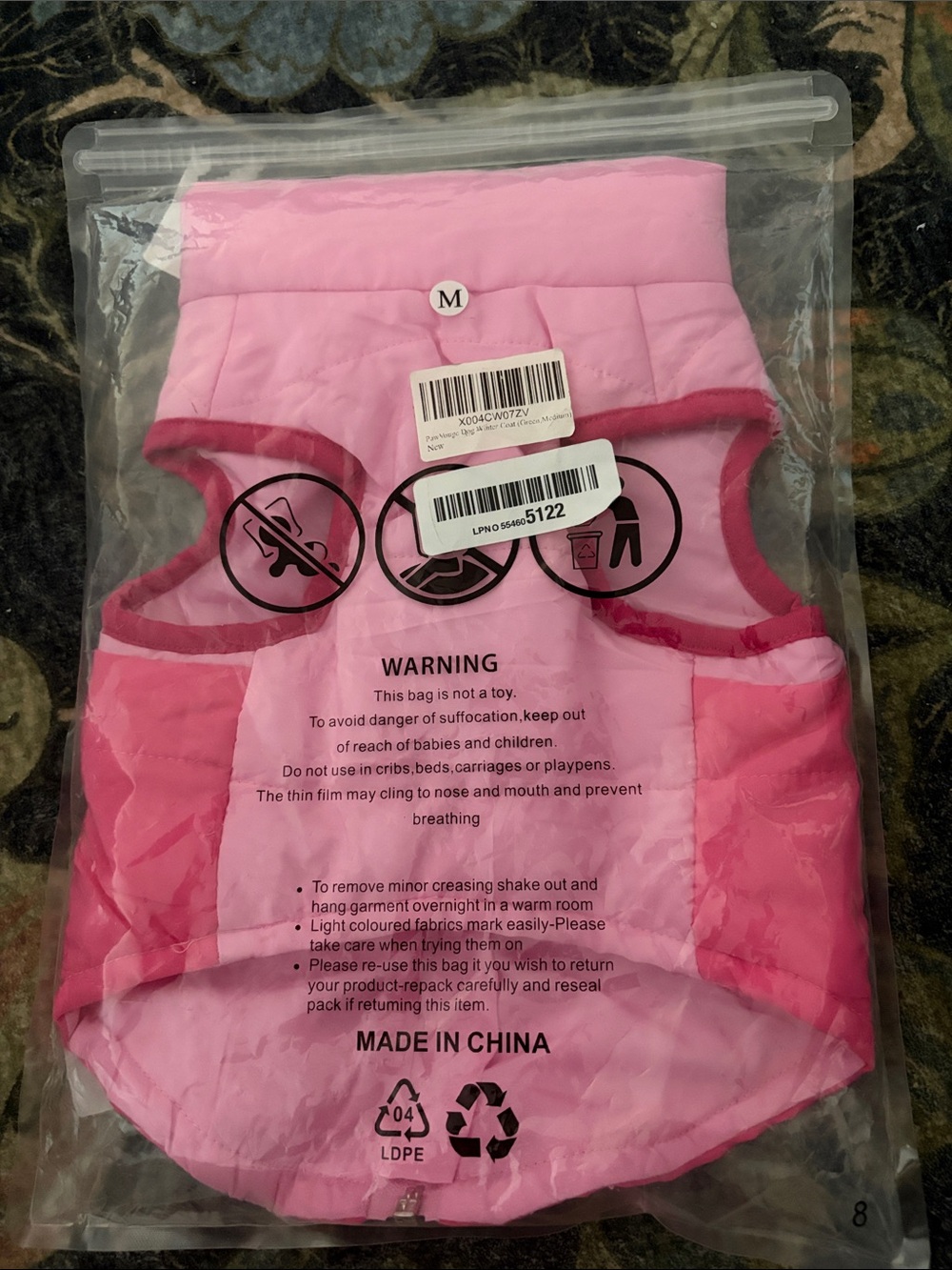 NWT Dog Puffer Vest Harness Coat - Picture 2 of 7